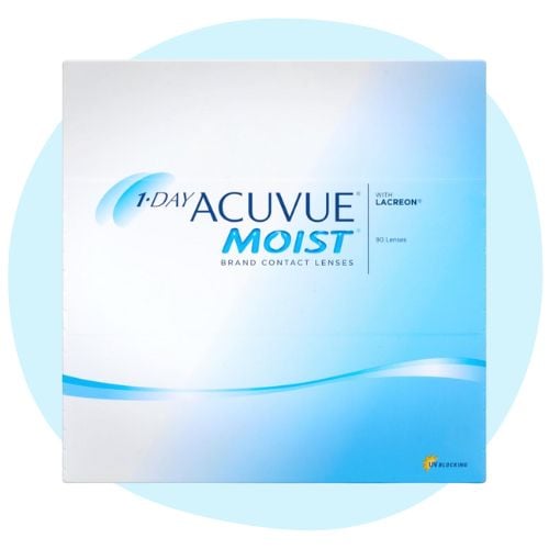 Best Daily Contact Lenses: Top Recommendations of 2024 11 1 DAY ACUVUE MOIST 90 Pack