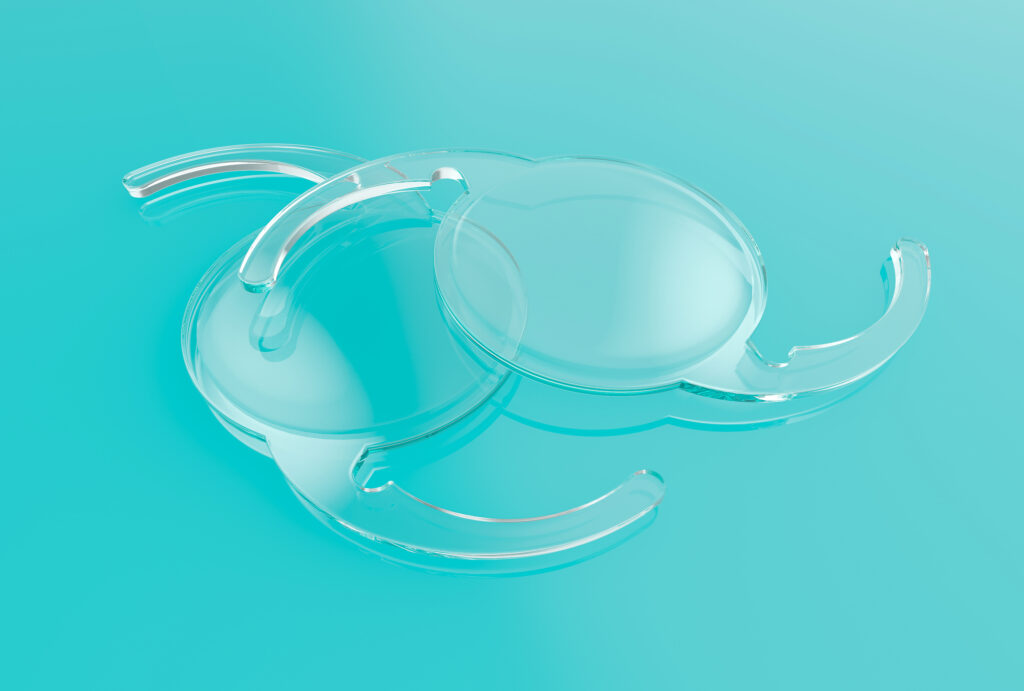What Are Intraocular Lens Implants (IOLs)? 3 Intraocular Lens Implants IOLs shot on clear background