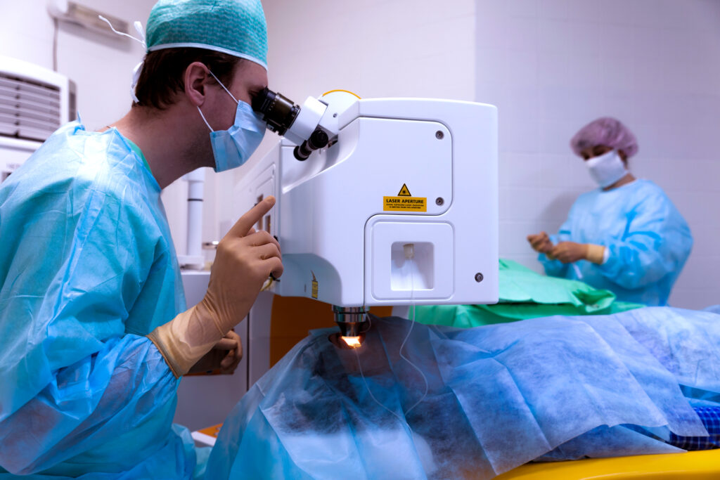 Can You Use Your HSA to Pay for LASIK? 2 Surgeon performing LASIK Procedure