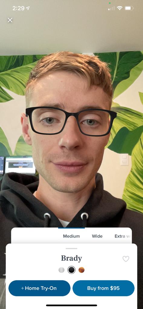 Warby Parker vs Liingo Eyewear Comparison 20 Warby Parker App Virtual Try On Tool 2