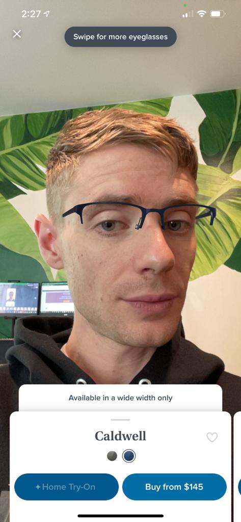 Warby Parker vs Liingo Eyewear Comparison 19 Warby Parker App Virtual Try On Tool 3